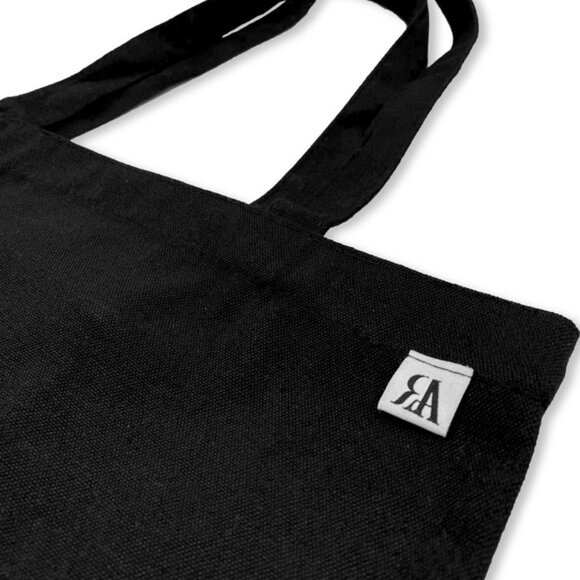 Embroidered Evil Eye / Nazar Tote Bag - Black - Picture 4 of 4